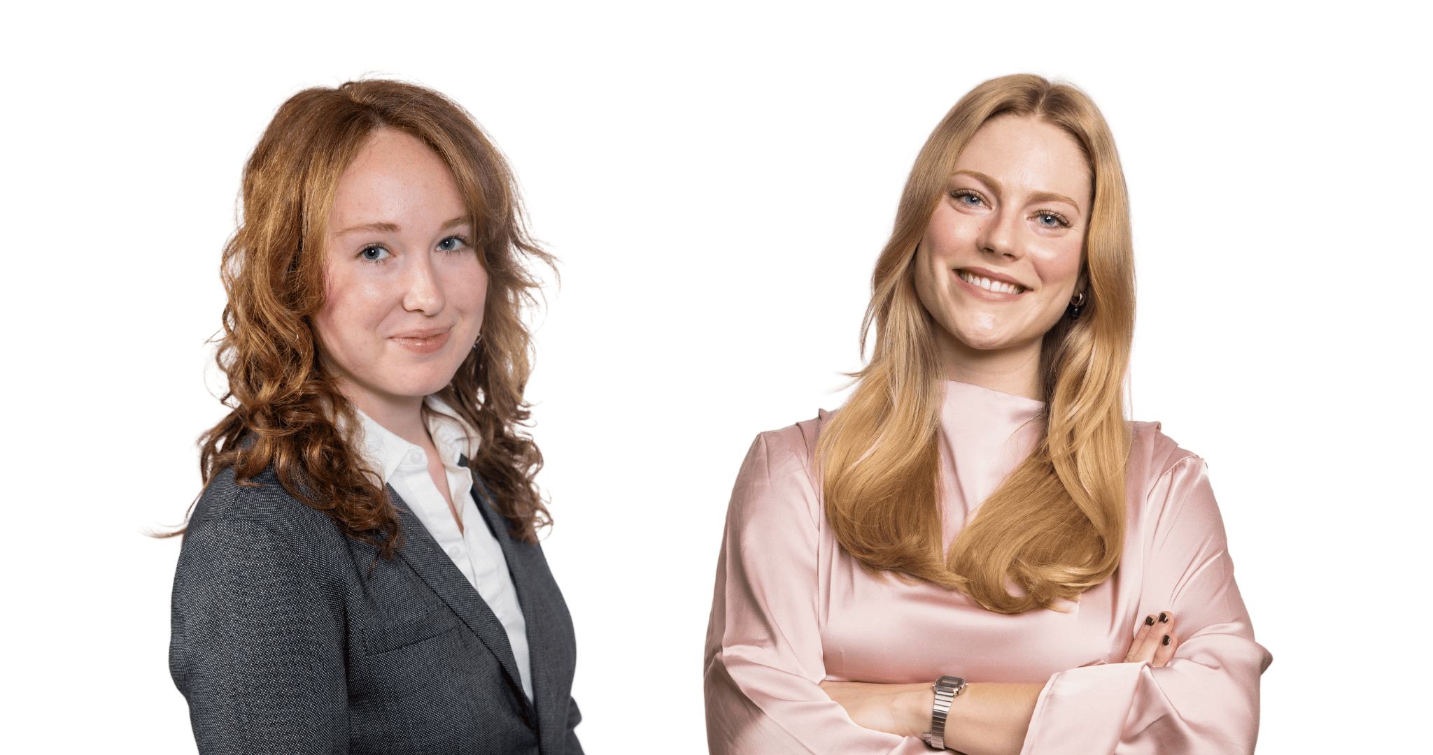 Headshots of Anna Connors ’24 and Lia Salvatierra ’24